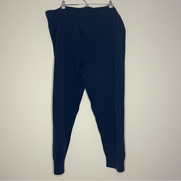 NWT J. CREW Cotton Cashmere Blend Cozy Loungewear Navy Blue Fall Winter Joggers - Picture 7 of 9